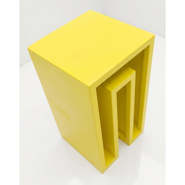 The lust coffee table, designed by dario nasuti, is a tridimensional exploration of a recurring geometric motif in his...