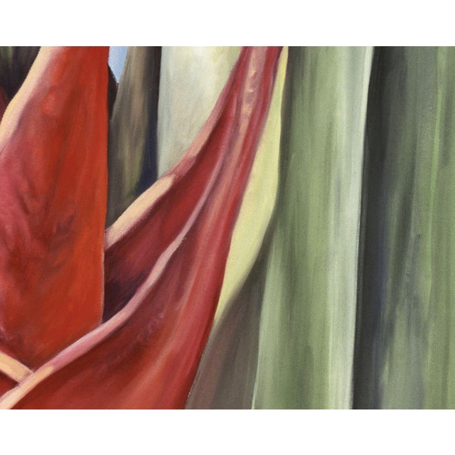 2000s "Red Ginger" Gallery Wrapped Oil Painting by Judith Moore For Sale In Saint Louis - Image 6 of 10