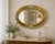 2000 - 2009 Italian Oval Wall Mirror with Gold Leaf Finish and Capodimonte Porcelain Flowers from Giulio Tucci, 2008 For Sale - Image 5 of 6