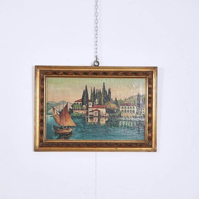 A. Biondelli, Lake Garda, Painting, Framed For Sale - Image 6 of 6