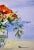 Contemporary Giclee Print Watercolor Painting “Red Orange Rose” For Sale - Image 3 of 3