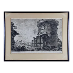 Giovanni Piranesi Etching of Ancient Roman Architecture, 18th Century, 1756