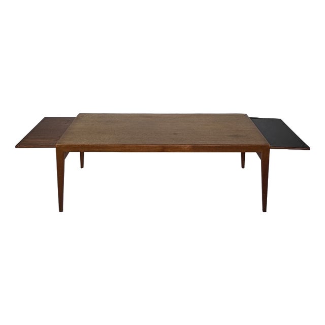 Vintage Danish Extendable Teak Coffee Table, 1950s For Sale