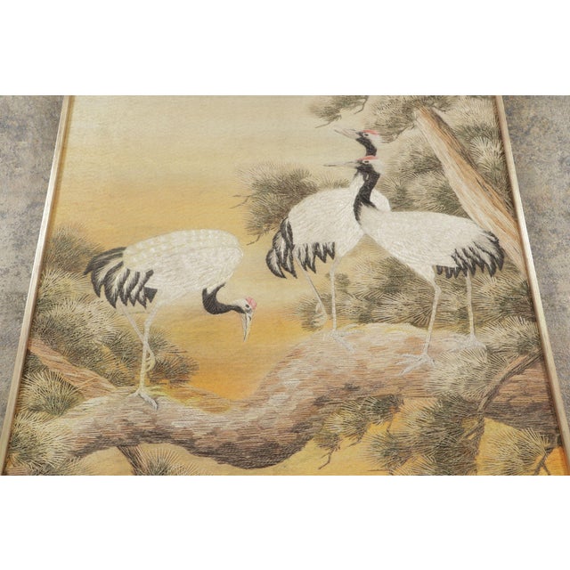 Handwoven in natural silk and originating from Japan circa 1880-1900, this 2x4 antique tapestry runner is a graceful...