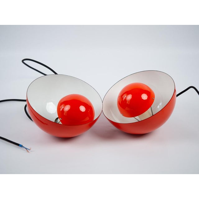 Vintage FlowerPot Pendant Lamps by Verner Panton for Louis Poulsen, Set of 2 For Sale - Image 10 of 14