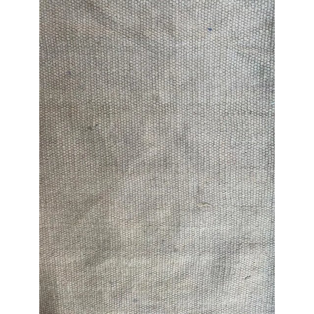 Khaki Vintage Indian Modern Khaki Color Flat Rug For Sale - Image 8 of 13