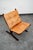 Mid Century Danish Modern Lounge Chair Tan Leather Attributed to Ingmar Relling Westnofa MCM For Sale - Image 9 of 12