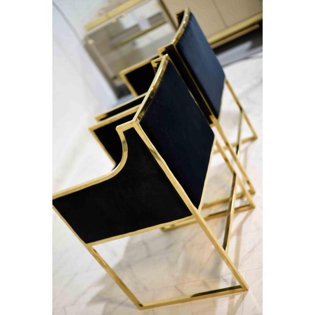 Contemporary Worlds Away Anabelle Chair in Velvet - A Pair For Sale - Image 9 of 10