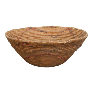 Antique Floral Motif Harvesting Basket