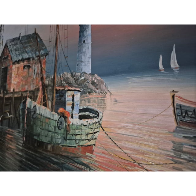 Mid 20th Century Max Savy Oil on Canvas For Sale - Image 4 of 10