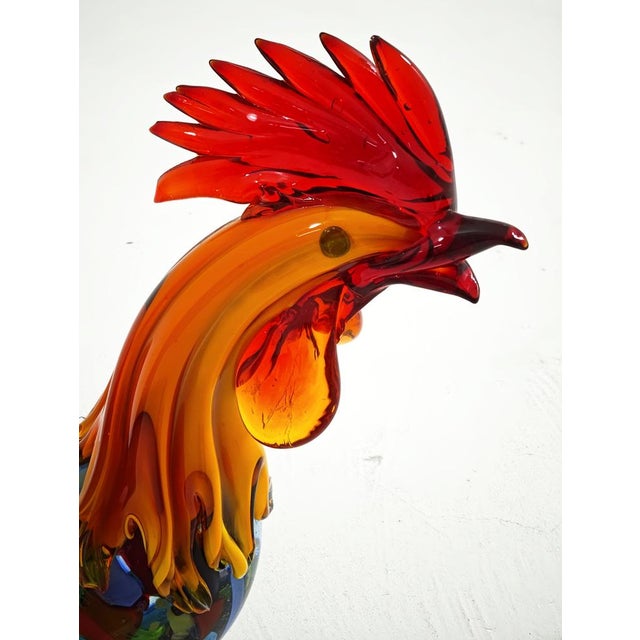 Mid-Century Modern Murano Glass Sculpture Rooster, Italy, 1960s For Sale - Image 11 of 18