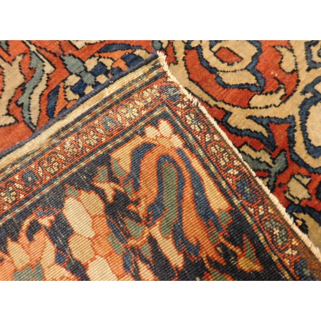 Antique Persian Sarouk Farahan Rug - 3'6"x 5' For Sale - Image 12 of 13
