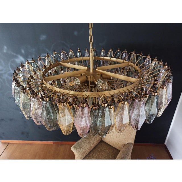 Murano Glass Chandelier in 185 Multicolored Glasses, 1990s For Sale - Image 8 of 18