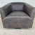 Restoration Hardware Restoration Hardware 1950s Italian Shelter Arm Leather Swivel Club Chair Rh For Sale - Image 4 of 18