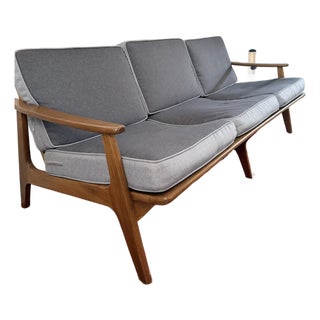 1950s Mexican Mid-Century Modern 3-Seat Sofa by Malinche For Sale