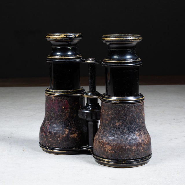 Late 19th Century 19th C. Leather Wrapped French Binoculars c.1880 For Sale - Image 5 of 9