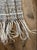 Handwoven Wool Fiber Art Throw Blanket Gray Cream Chunky Fringe Boho Textile For Sale - Image 4 of 6