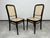 Set of 4 bentwood dining room chairs by Thonet. Professionally stained and repolished with new handmade rattan seats. This...