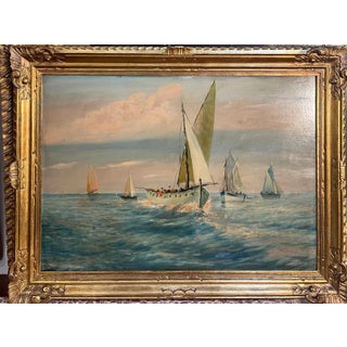 U. Montini, Marina, 1900s, Oil on Panel, Framed For Sale