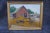 Mid 20th Century Sam Hyde Harris Rural Barn Scene Oil Painting on Board, Framed For Sale - Image 4 of 6