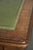 Antique English Writing Desk on Wheels with Drawers and Green Leather Top For Sale - Image 9 of 14