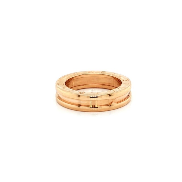 Mid 20th Century Bvlgari B.zero1 One-Band Ring in 18k Rose Gold w/Cert Size 5 / EU 50 For Sale In Miami - Image 6 of 8