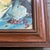 Abstract 1980’s Original Abstract Schnauzer Dog Painting Signed Wood Frame For Sale - Image 3 of 4