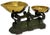 Great Small Size Antique American Cast Iron & Brass Confectionery & Candy Scale With Nice Original Paint For Sale - Image 10 of 18