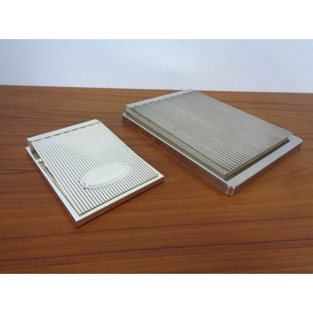 Silver Plated Notepads, Usa, 1960s, Set of 2 For Sale - Image 4 of 17