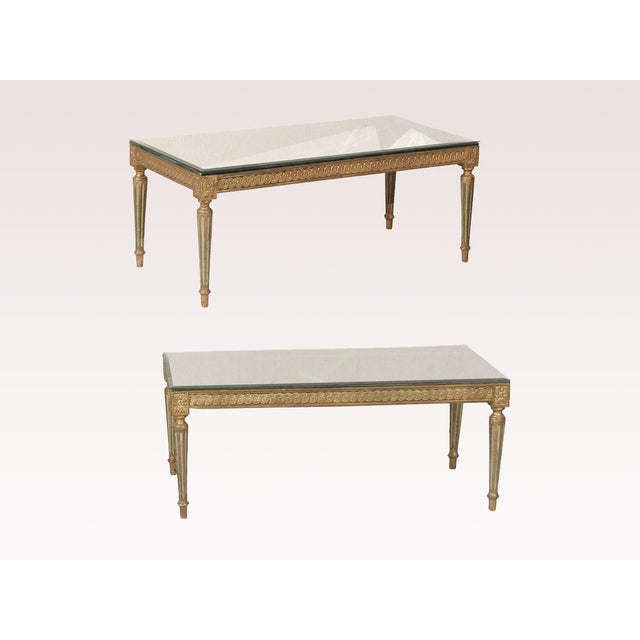 French French Louis XVI Style Mirror Coffee Table For Sale - Image 3 of 6