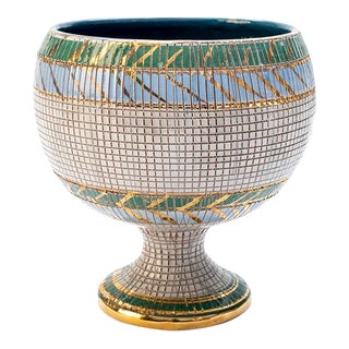 1950s Bitossi "Seta" Pedestal Bowl For Sale