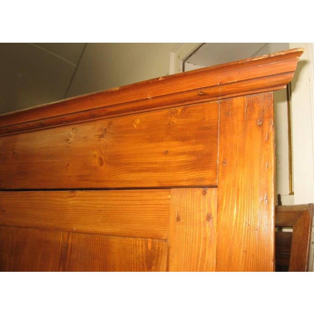 Brown Antique Corner Cabinet in Fir, 1890s For Sale - Image 8 of 18