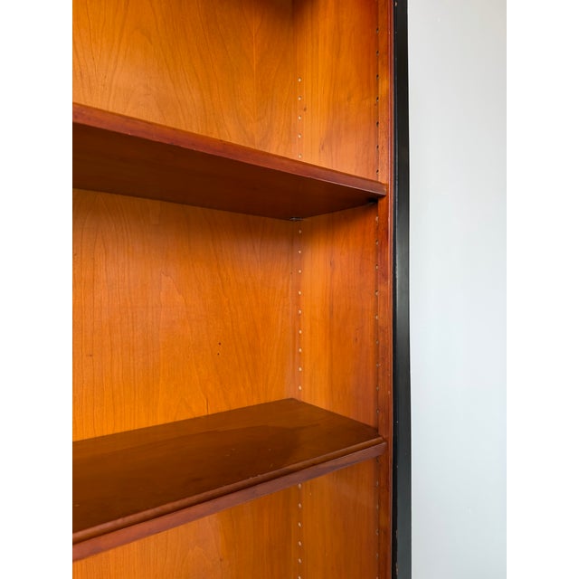 Brown 1960s Hollywood Regency Baker-Style One-Drawer Bookcase With Adjustable Shelves For Sale - Image 8 of 16