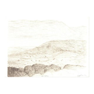 1982 Raffi Kaiser 'Middle Earth I' Contemporary Black & White,Brown Lithograph For Sale