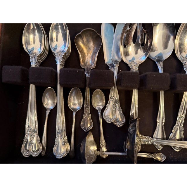 Gorham Sterling Silver Chantilly Flatware Set 103 Pieces With Fitted Chest 1895 For Sale - Image 13 of 18
