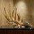 Transform your tablescape with this striking, Newly Painted 1960s Hollywood Regency style botanical candelabra, custom-...
