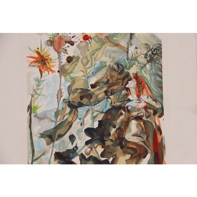 1950s Salvador Dali, Heaven Canto 26 (The Divine Comedy) 1950, Paper Woodcut Print For Sale - Image 5 of 12
