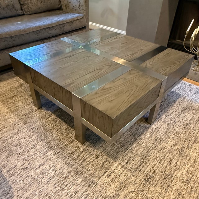 Bernhardt Leigh Square Coffee Table For Sale - Image 13 of 14