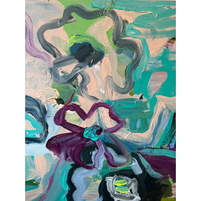 Contemporary “Powder Puff” Original Painting by Hayley Morée For Sale - Image 3 of 4