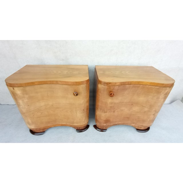 Bedside Tables by Jindrich Halabala for Up Závody, 1950s, Set of 2 For Sale - Image 13 of 13