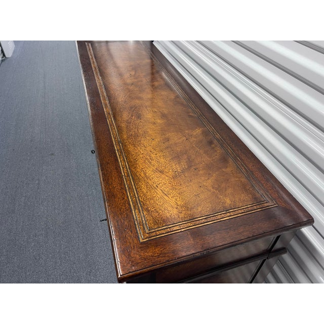 Brown Theodore Alexander Villa Olmo Carved Wood Sideboard / Buffet With Drawers & Cabinet Storage For Sale - Image 8 of 12
