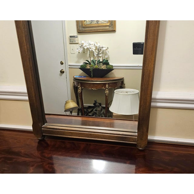 Conant Ball Conant Ball Mid Century Walnut Frame Wall Mirror For Sale - Image 4 of 9