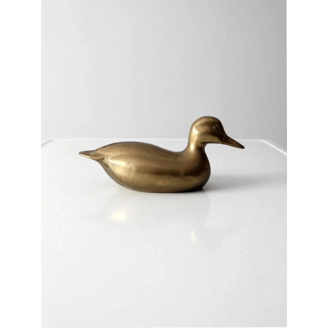Mid Century Brass Duck For Sale - Image 10 of 10