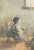 Dutch Genre Painting of a Peasant Woman Churning Butter, Hague School, by Bernard Blommers, circa 1890 For Sale - Image 4 of 16