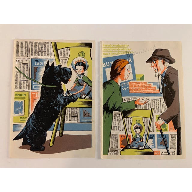 1946 Scottie Dog and Doll Print Illustrations - a Pair For Sale In New York - Image 6 of 6