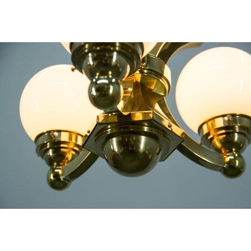 Art Deco Chandelier from Gocar, 1910s For Sale - Image 12 of 13