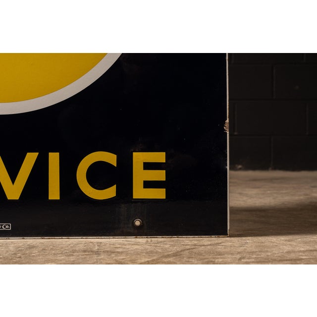Vintage Opel Service Station DSP Sign For Sale - Image 9 of 12