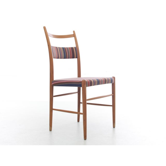 Scandinavian Chairs attributed to Yngve Ekstrom, Paul Smith Fabric for Stolab, 1950s, Set of 4, in Good conditions....