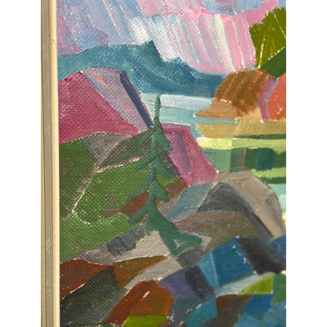 Original Swedish Oil on Canvas – “Autumn Landscape” by Ulf Tedenstig (1937–1999) – Vintage & Framed – 72 × 61 cm (28.3" ×...