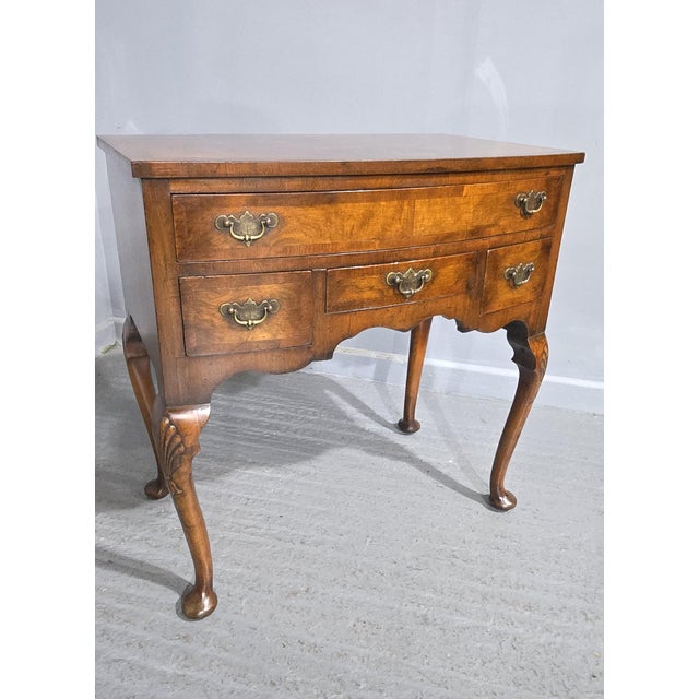 Walnut Bowed Low Boy, 1910 For Sale - Image 11 of 13